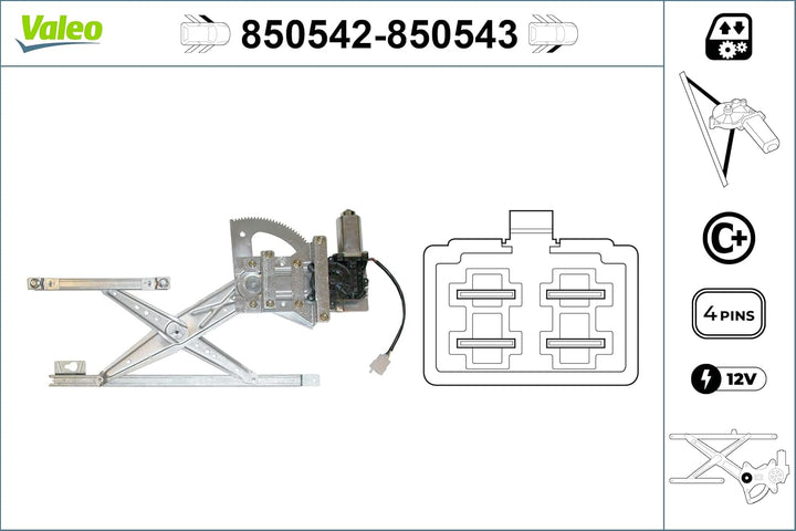 VALEO Fensterheber 850542