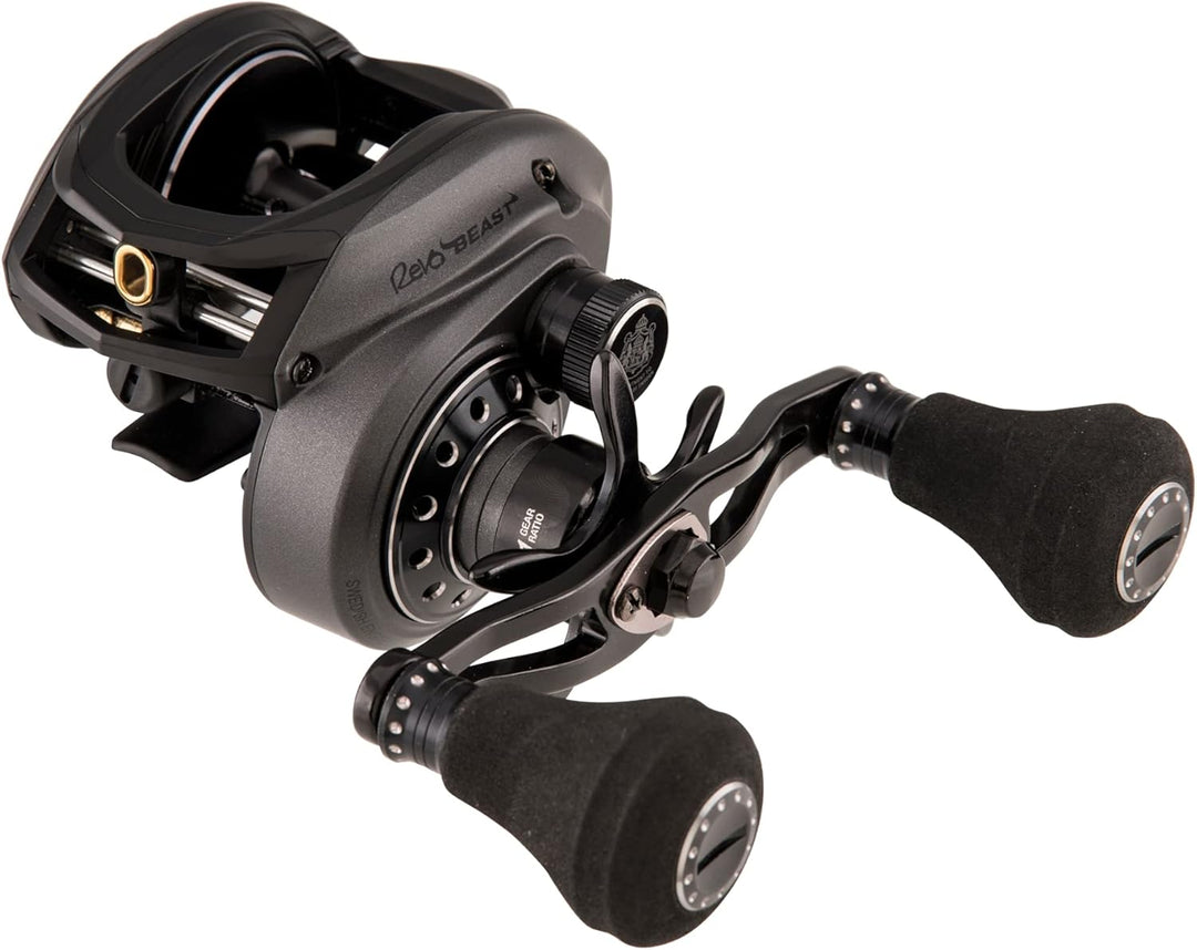 Abu Garcia Revo Beast Low Profile Baitcastrolle – Süsswasser-Raubfischrolle für grosse Hechte, Zande