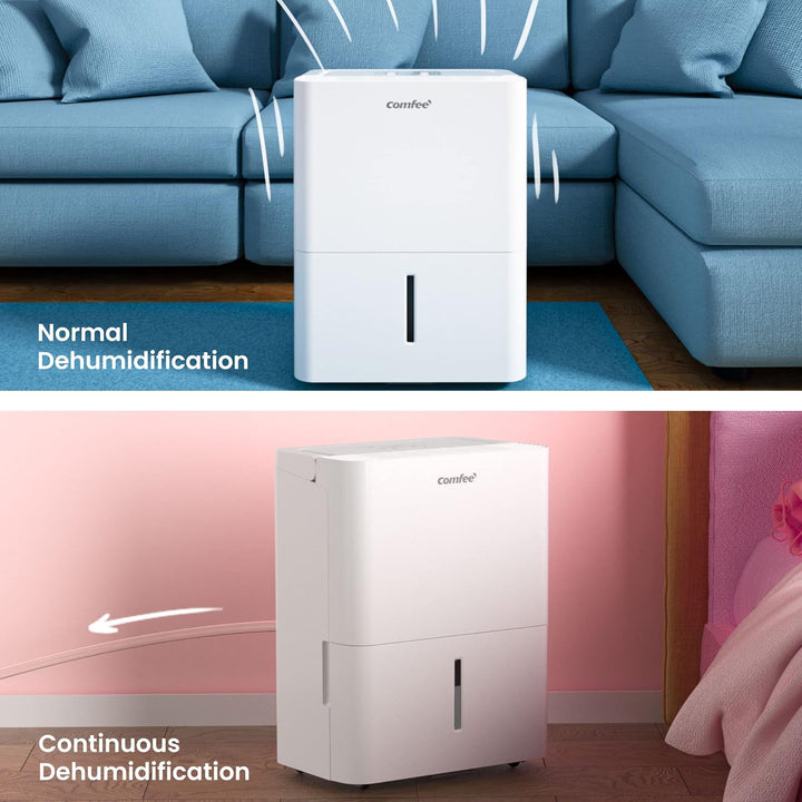 Comfee Luftentfeuchter 12L/24h,Raumgrösse ca. 50m³(20m²),LED Display,Gegen Feuchtigkeit,Schimme,MDDN