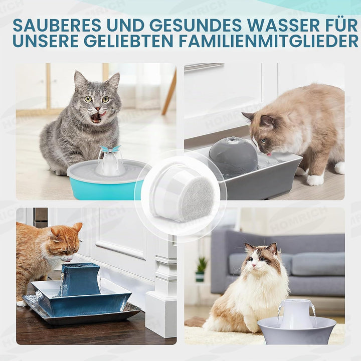 Ersatzfilter für PetSafe Drinkwell, 8 Pack Ersatz Aktivkohlefilter Haustier Trinkbrunnen Filter für
