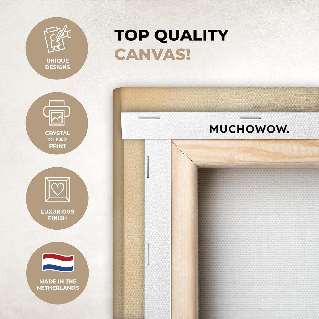 MuchoWow© Leinwandbild Gross 120x80 cm XXL Dekoration Wohnzimmer Bilder Aufhängen Wall Decoration Li