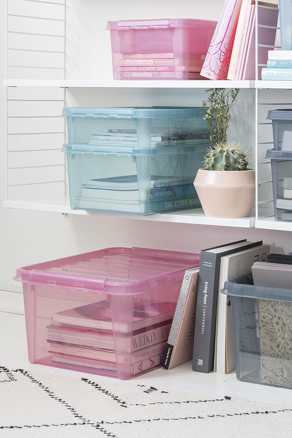SmartStore Colour 15 Aufbewahrungsboxen 10-Teilig, Rosa, eine grösse