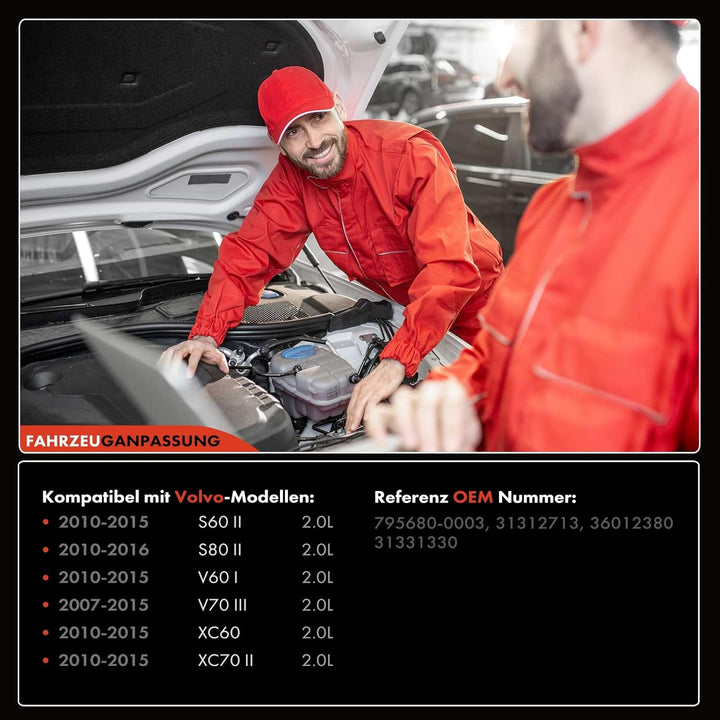Frankberg Turbolader Abgasturbolader mit Dichtungen Diesel Kompatibel mit S60 II 134 2.0L 2010-2015