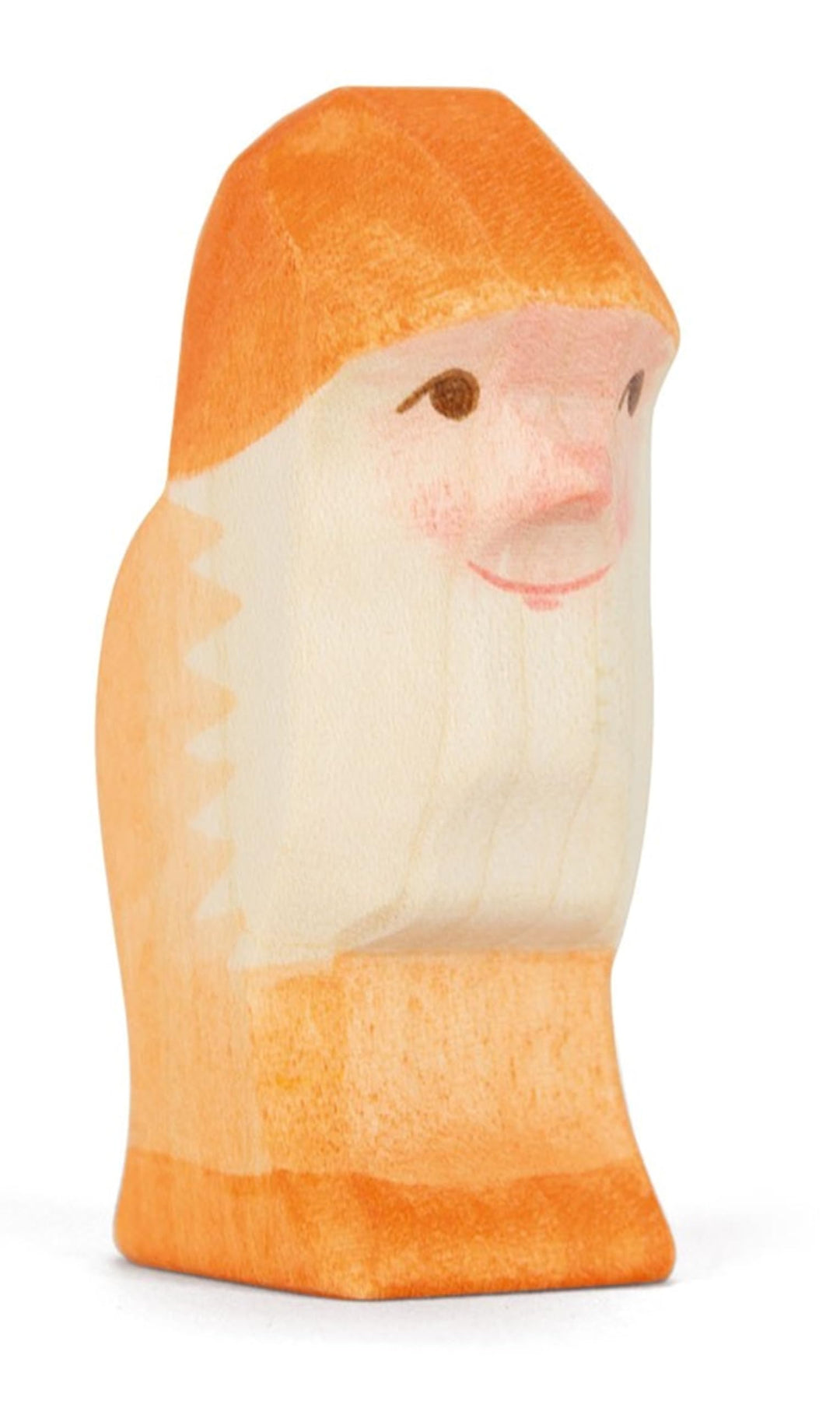 Ostheimer - 25044 - Zwerg Orange, Holz, Handarbeit, 6,5cm x 3,3cm x 2,5cm