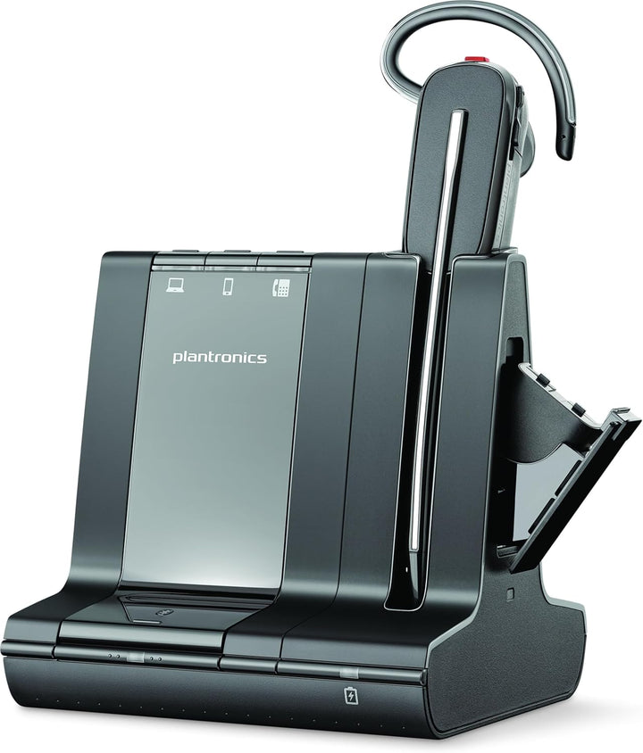 Plantronics DECT-Mono-Headset 'Savi W8245' konvertibel, mit Basisstation, Überkopfbügel + Nackenbüge