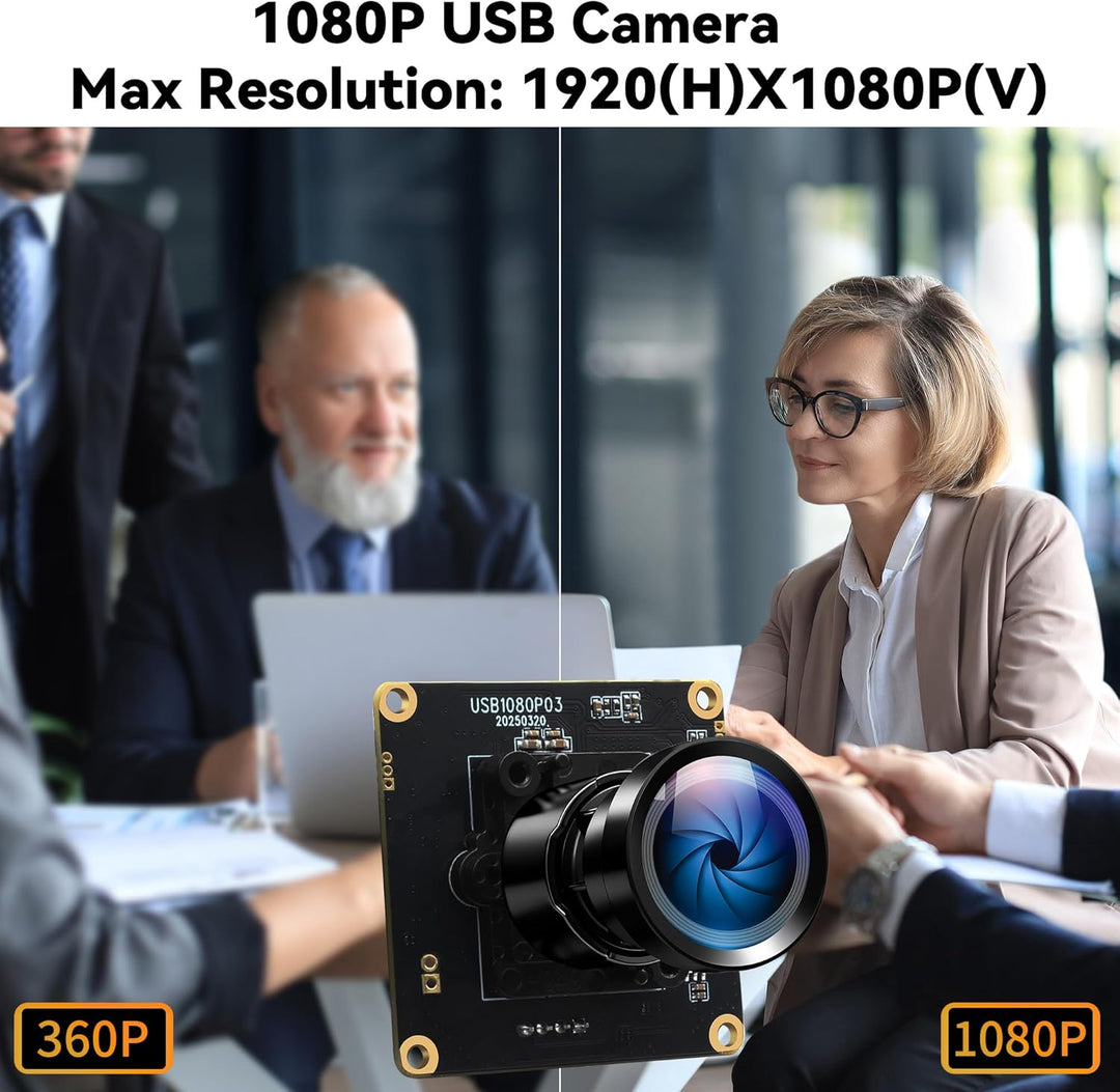 ELP Starvis USB-Kameramodul 0,0001 Lux Ultra Low Light H.264 HDR 1080P Sicherheits-Webcam-Modul mit
