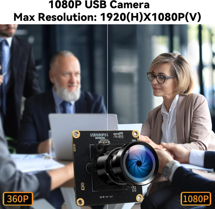 ELP Starvis USB-Kameramodul 0,0001 Lux Ultra Low Light H.264 HDR 1080P Sicherheits-Webcam-Modul mit