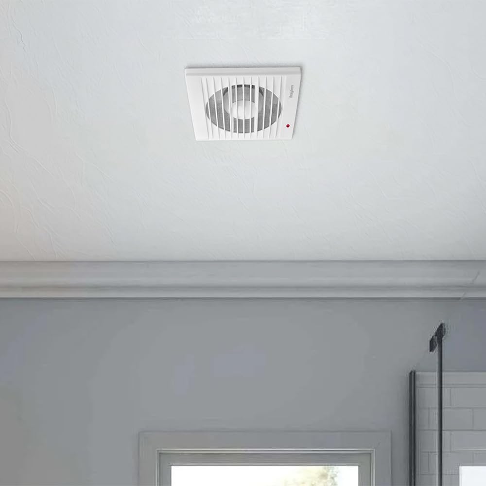 Braytron Badlüfter Wandlüfter WC Küche Ventilator Lüfter Ø100 mm | Leise 34dB | Leistungsstark 100 m