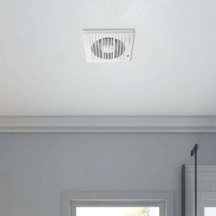 Braytron Badlüfter Wandlüfter WC Küche Ventilator Lüfter Ø100 mm | Leise 34dB | Leistungsstark 100 m