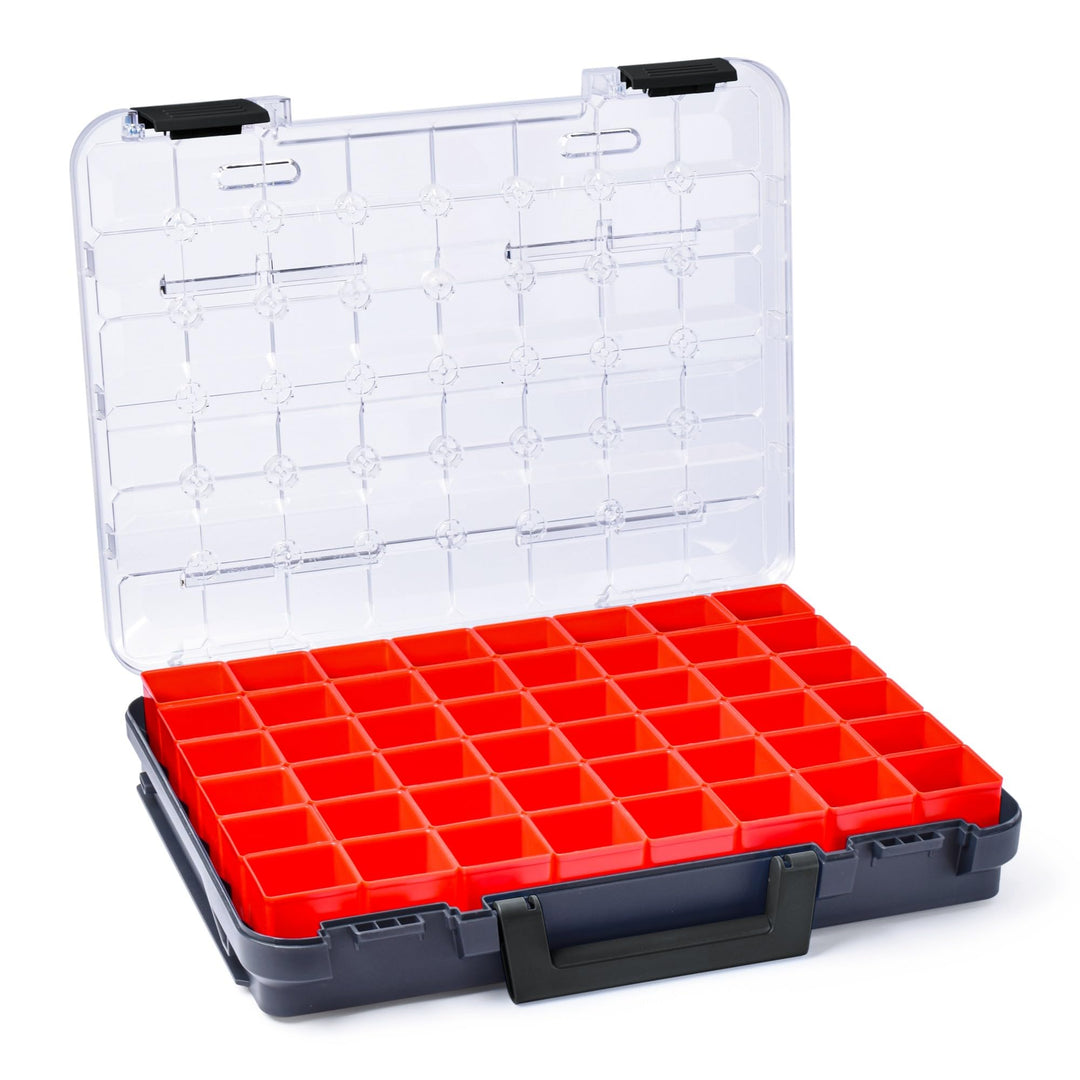 Kleinteile Aufbewahrung Koffer | Bosch Sortimo T-BOXX 320 Anthrazit inkl. Insetboxen-Set A3 | Ideale