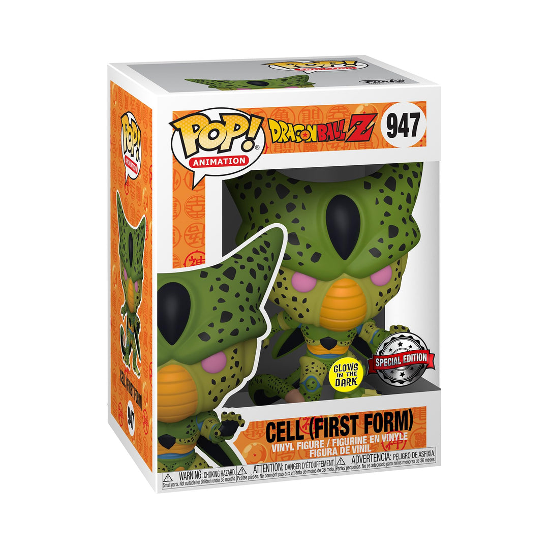 Funko Pop! Animation: DBZ - Cell - (First Form) - Leuchtet Im Dunkeln - Dragon Ball Z - Vinyl-Sammel