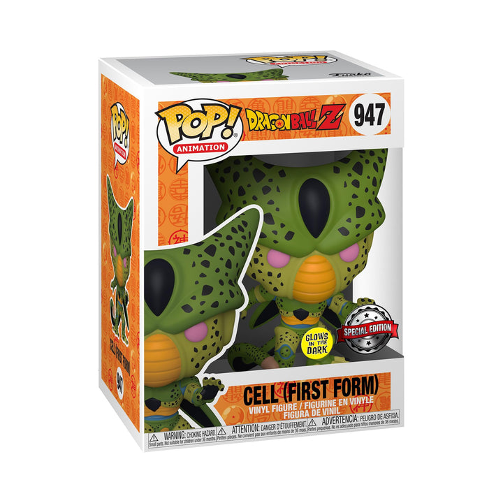 Funko Pop! Animation: DBZ - Cell - (First Form) - Leuchtet Im Dunkeln - Dragon Ball Z - Vinyl-Sammel