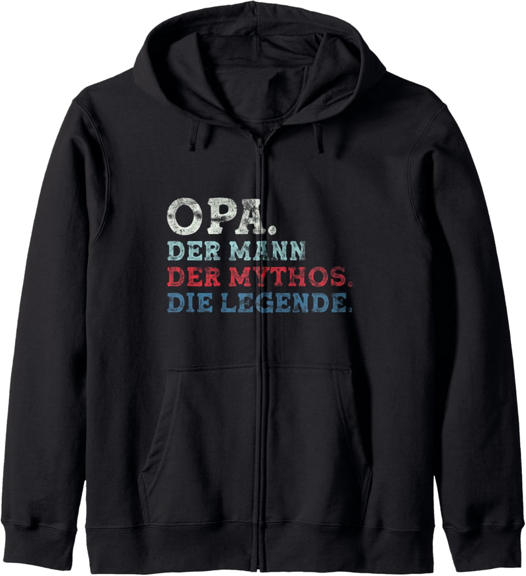 Opa Der Mann Der Mythos Die Legende - Vintage Opa Sprüche Kapuzenjacke