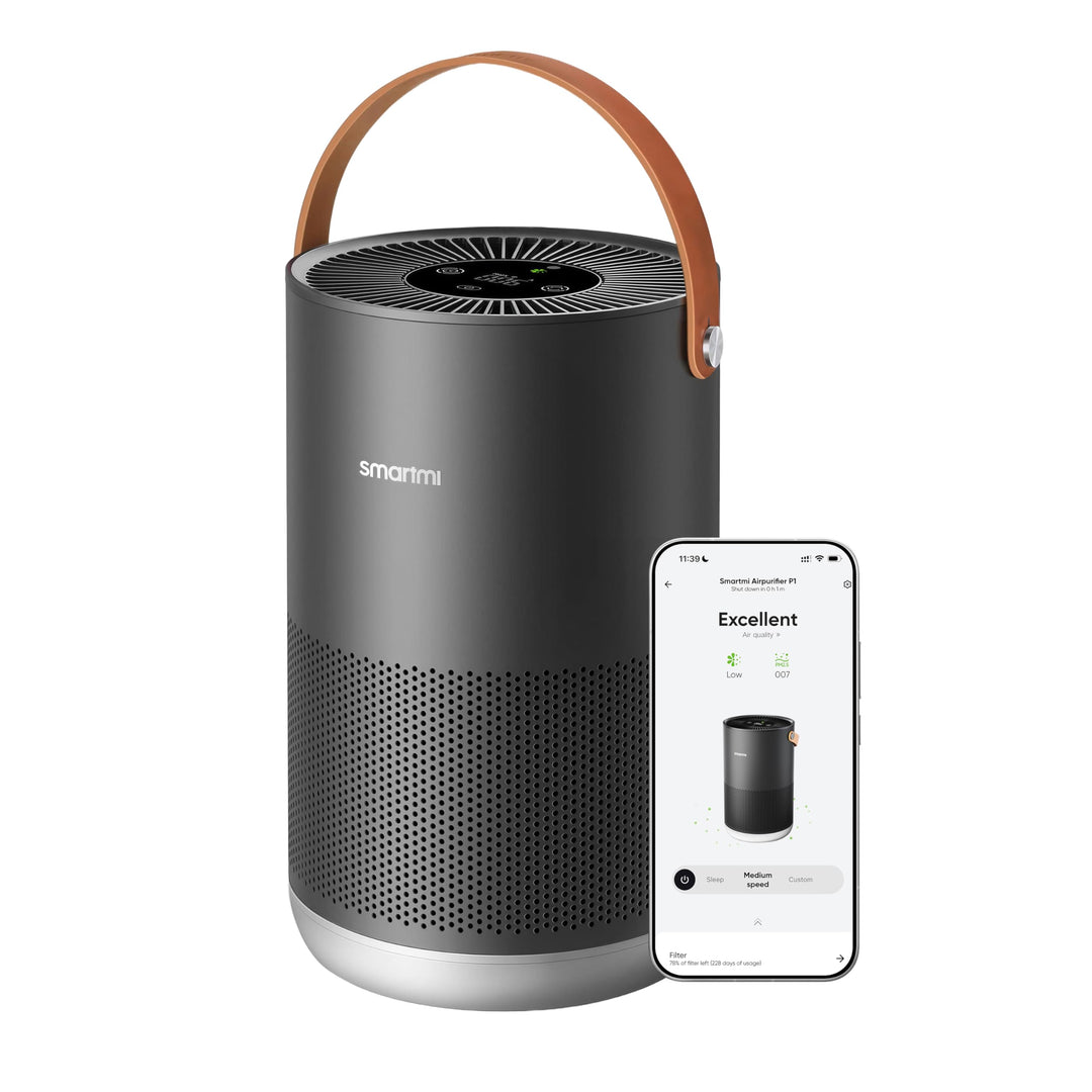 Smartmi Luftreiniger tragbar Funktioniert mit HomeKit Alexa HEPA H13 Entfernen Geruch Rauch Staub Po