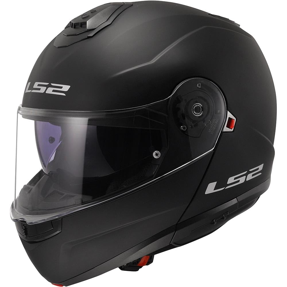 LS2, klapphelme motorrad STROBE II matt black, L matt black L, matt black L