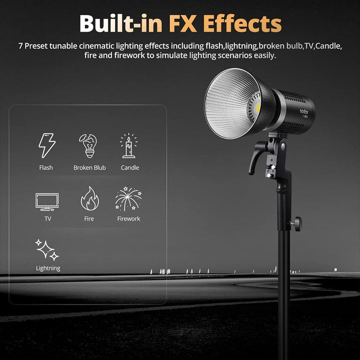 Godox ML60Bi 60W Power in Your Hands LED Videoleuchte,mit AD-S60S Softbox,RC-A6 Fernbedienung,2X NP9