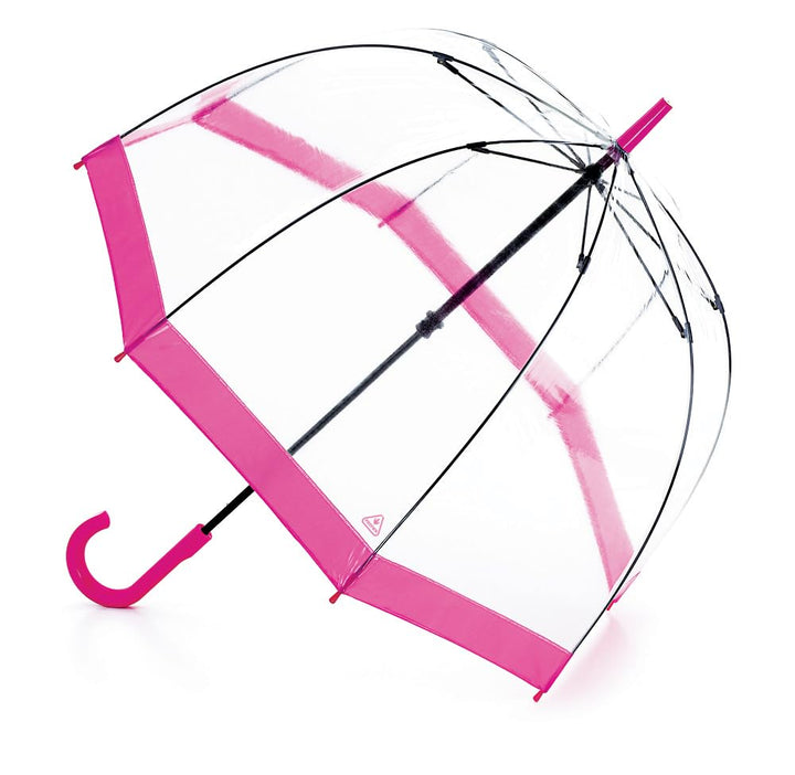 Fulton Vogelkäfig-Regenschirm, rosa Rand, Rosa Rand, Walking Length, Einzeln Rosa Rand Einzeln, Rosa