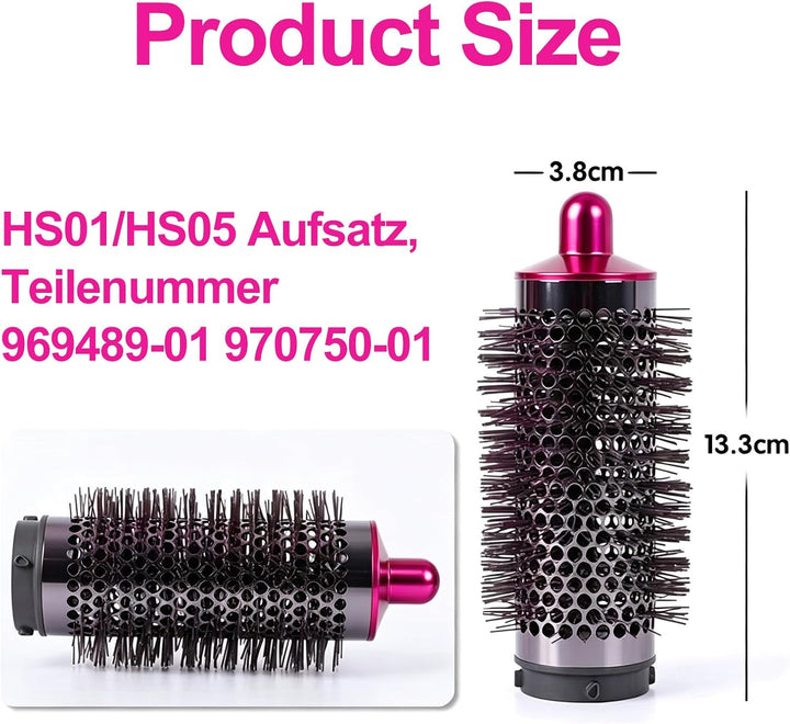 Runden Bürstenaufsatz für Dyson für Airwrap HS01/HS05 Aufsatz, 969489-01 970750-01