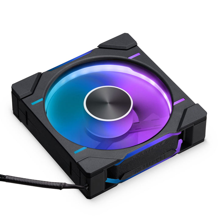 PHANTEKS D30 PWM Reverse Airflow D-RGB Lüfter - 120mm, schwarz 1 Stück - Reverse Black, 1 Stück - Re