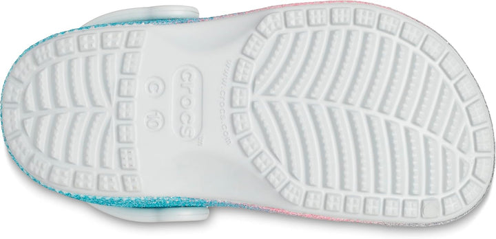 Crocs Unisex Kinder Classic Glitter Clog T Holzschuh 19/20 EU Shimmer Multi, 19/20 EU Shimmer Multi