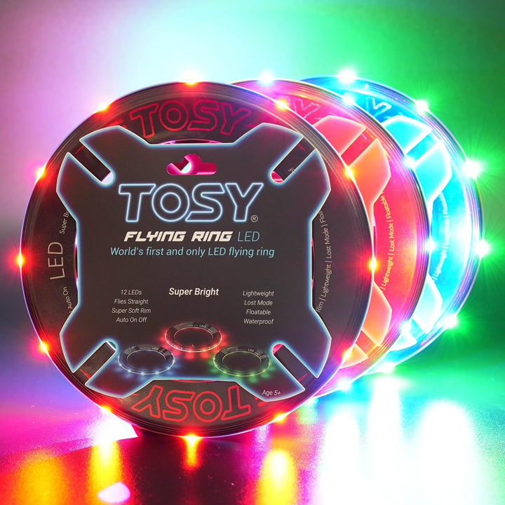 TOSY Flying Ring – 36 RGB-LEDs (Mehrfarbig) oder 12 einfarbig, superhell, Lost-Mode, Auto-Aufleuchte