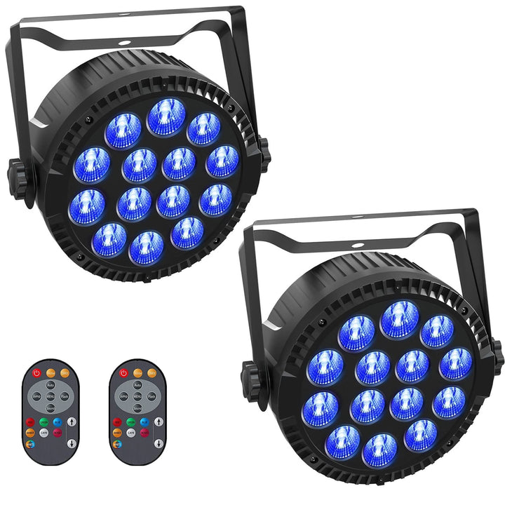 2PCS RGBW LED Par Licht, HOLDLAMP 84W Par Scheinwerfer mit Sound Aktivierung, DMX 4/8CH bühnenlicht
