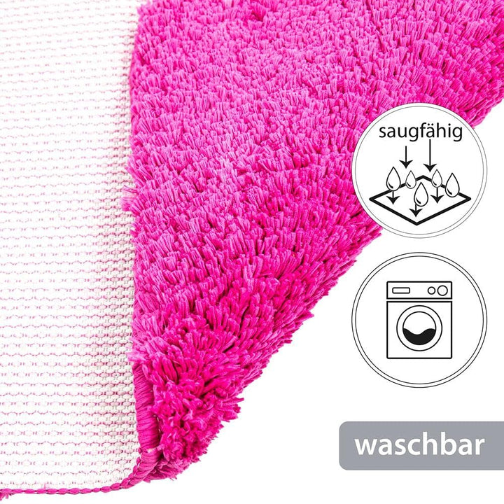 PANA Flauschiger Duschvorleger mit Eckausschnitt • Badematte in versch. Farben und Grössen • Badtepp