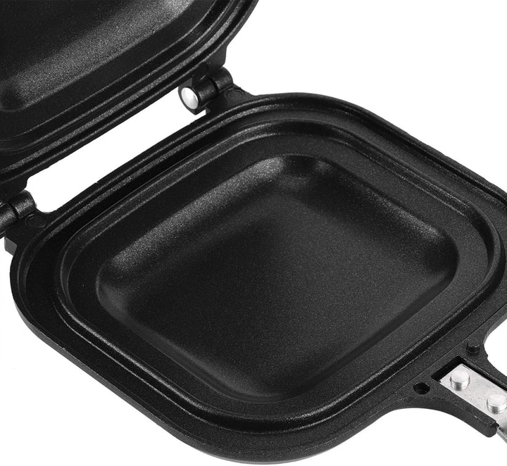Sandwichmaker, Grillpresse, doppelseitiges, langlebiges Aluminium-Multifunktionsgerät zum Braten von