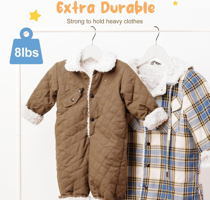 House Day Kinder-Kleiderbügel aus Holz, Baby-Kleiderbügel für Babykleidung, Kinder-Kleiderbügel mit