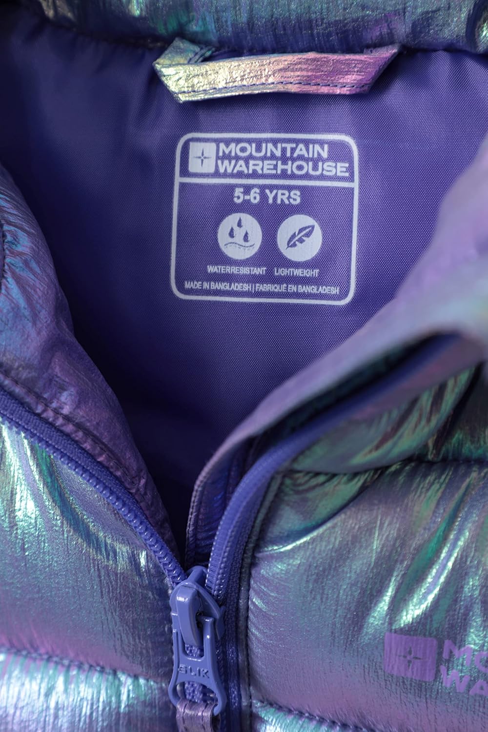 Mountain Warehouse Gepolsterte Kinder-Weste von Rocko - wasserabweisend, Mikrofaserweste, 2 Vorderta