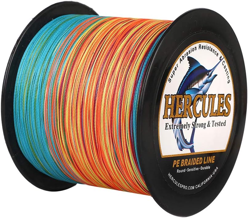 HERCULES Super Cast 100m - 2000m 109-2196 Yards Geflochtene Angelschnur 6lb - 100lb Test für Salzwas