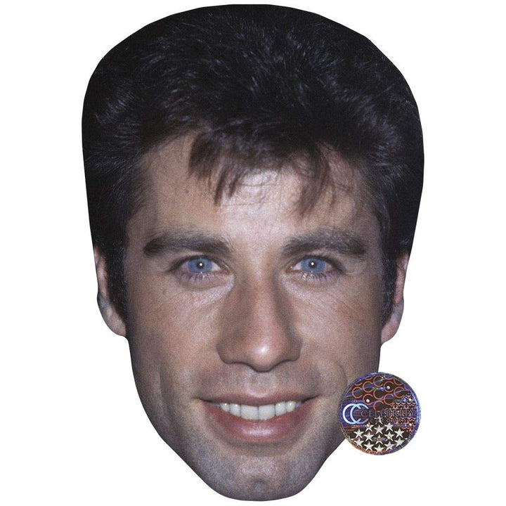 John Travolta (Young) Big Head. Larger than life mask.