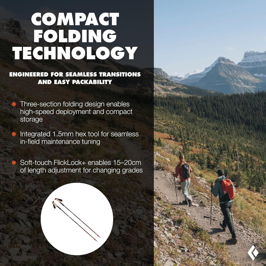 BLACK DIAMOND BlaDia Pursuit FLZ Trekking Poles M/L rd BD1100679412M_L1