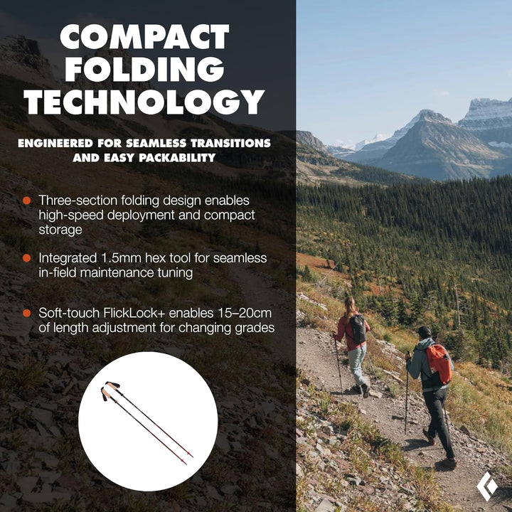BLACK DIAMOND BlaDia Pursuit FLZ Trekking Poles M/L rd BD1100679412M_L1