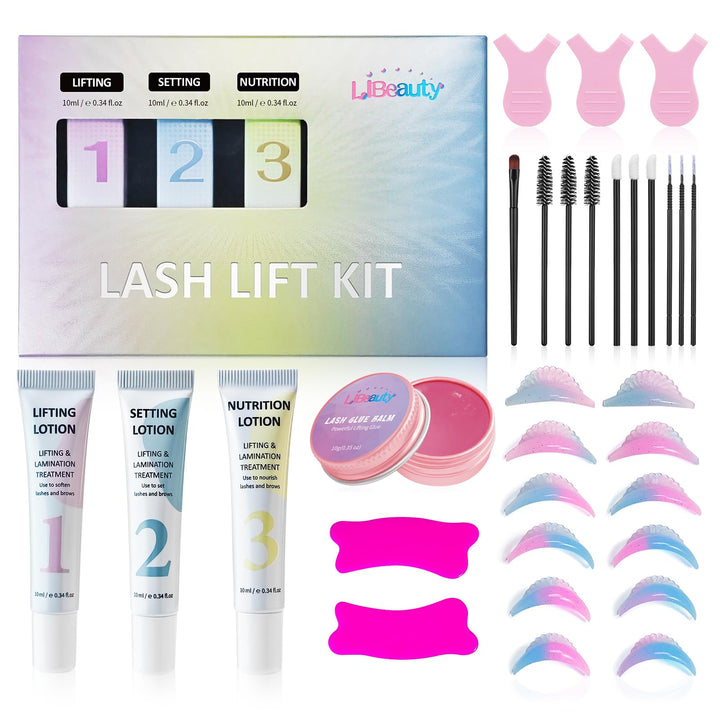 Libeauty Wimpernlifting Set, 10ml Lash Lifting Kit, Präzise Kontrolle Der Lotionmenge, Röhrenförmige