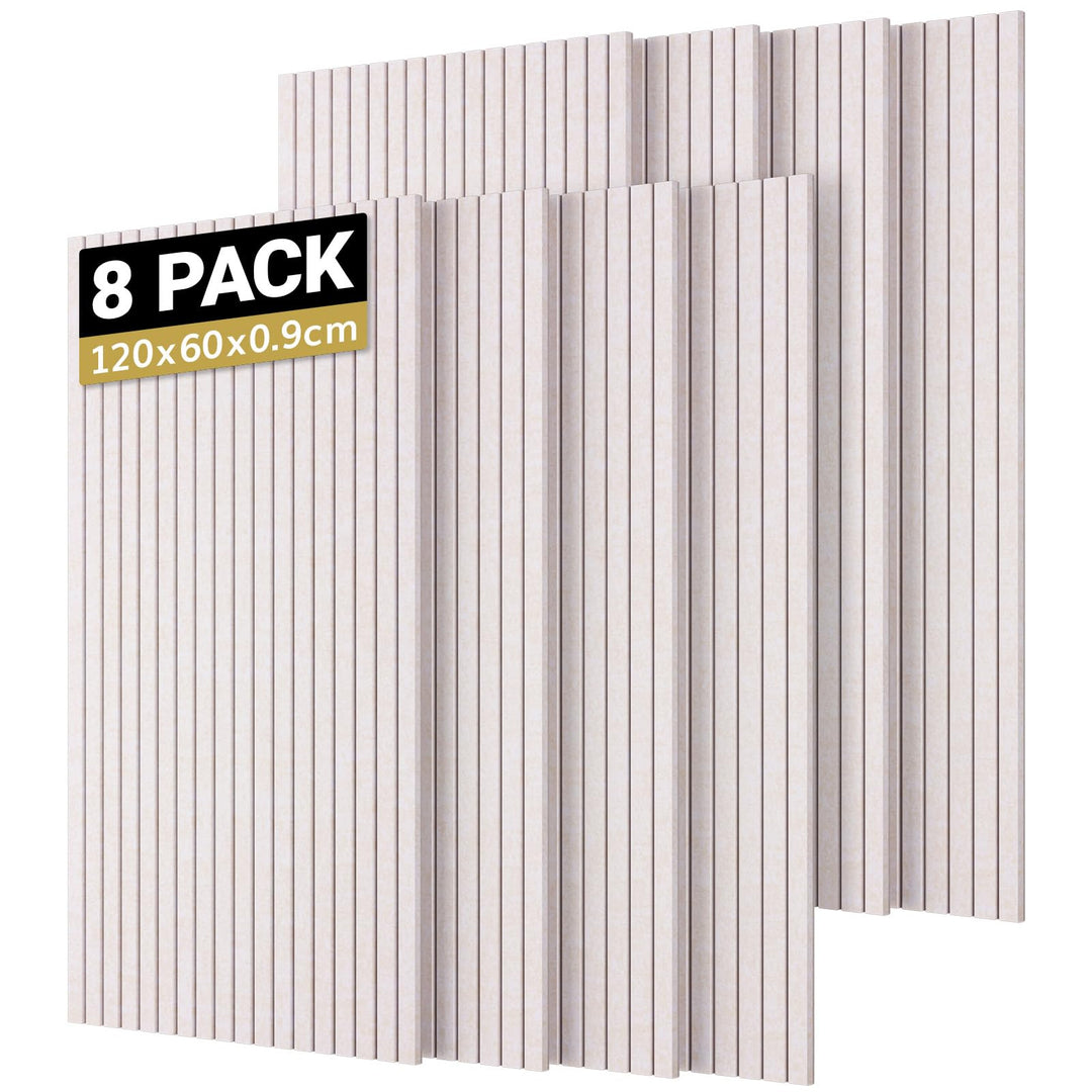 TONOR 8 Pack Akustikpaneele selbstklebend, 120x60x0.9 cm Schalldämmung Schallschutz wand Schallschut