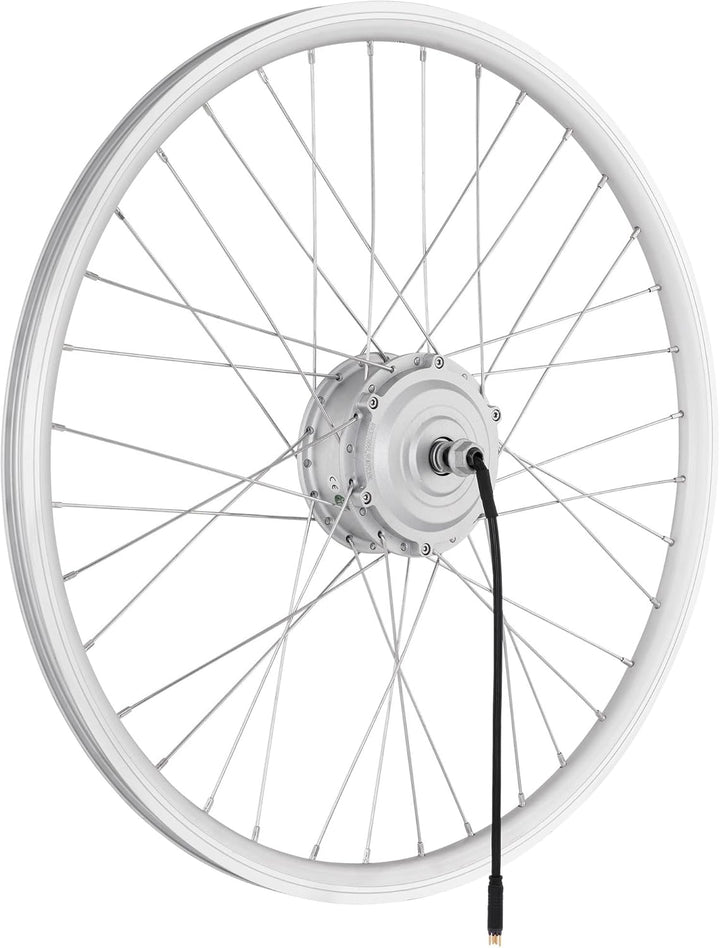 windmeile | E-Bike Nabenmotor Vorderrad, eingespeicht, Silber, 20''/26''/28'', 36V/48V, 250W, E-Bike