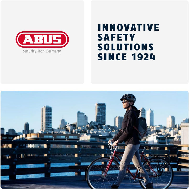 ABUS Urban Helm HUD-Y - mit magnetischem, aufladbarem LED-Rücklicht & Magnetverschluss - cooler Fahr