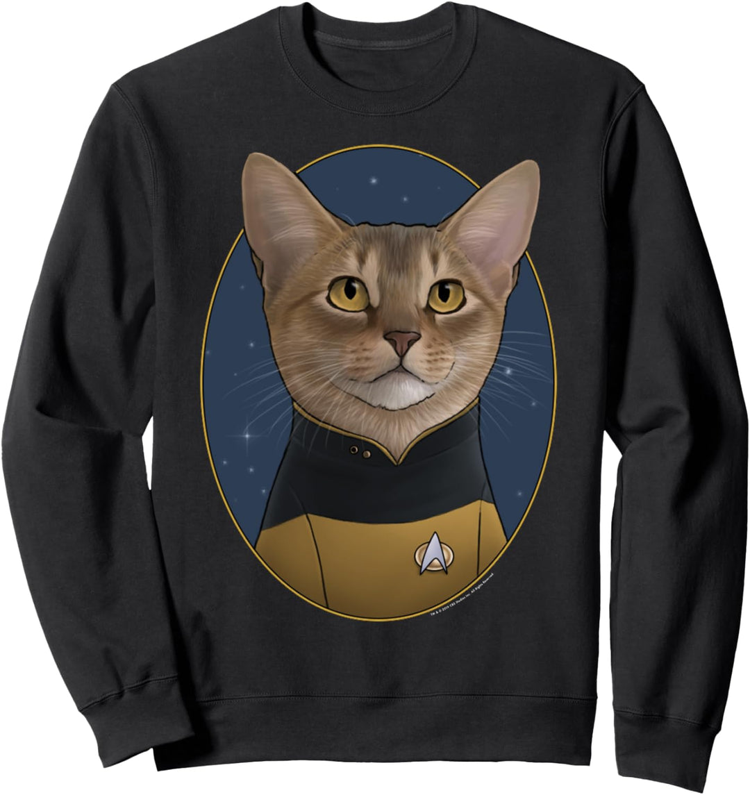Star Trek: The Next Generation Reginald Barclay Cat Portrait Sweatshirt