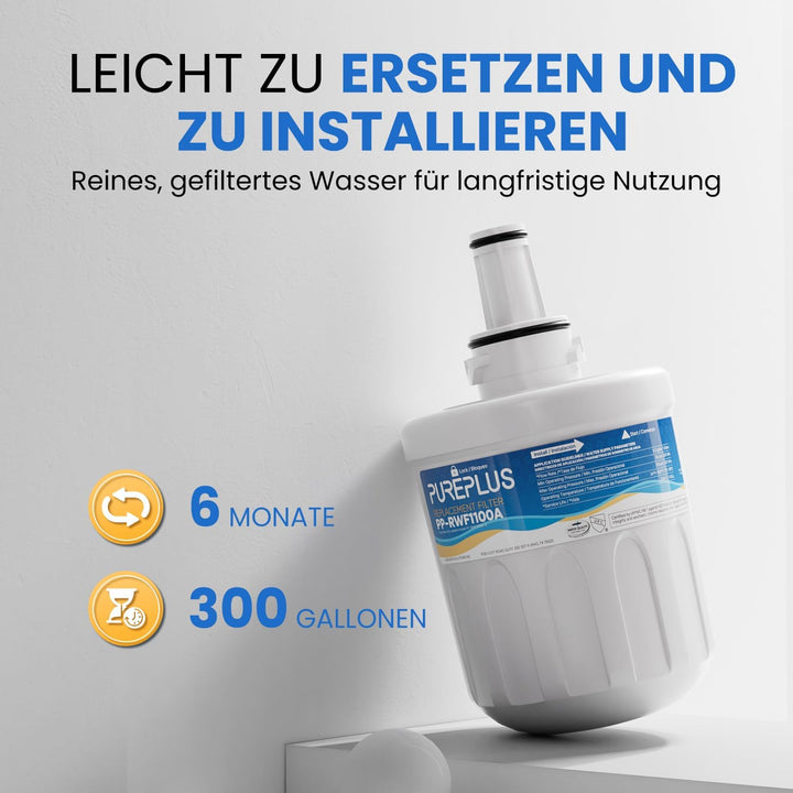 PUREPLUS Kühlschrank-Wasserfilter Ersatz für DA29-00003G, DA29-00003B, DA29-00003F, DA29-00003A, Aqu
