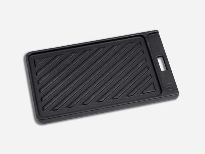 Beefer Gusseisen Pfanne Pro – Beidseitig nutzbar | Glatt & Grillmuster | Saftrille | Für alle Beefer