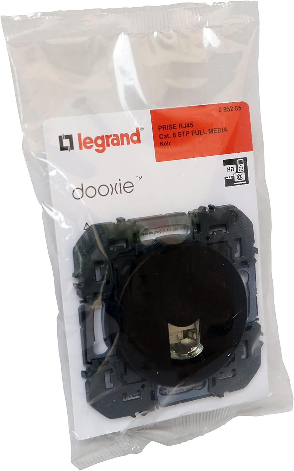Legrand - geschirmte RJ45 Cat6 STP DOOXIE Buchse schwarz - Blisterverpackung