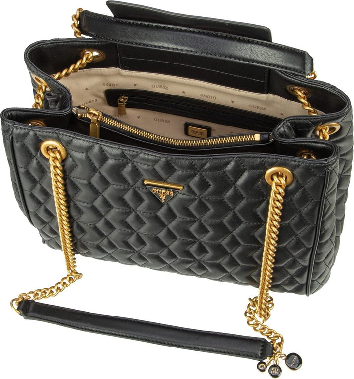 Guess Damen-Tasche Cognac Hwqb86 77230 cog Schwarz Einheitsgrösse, Schwarz Einheitsgrösse
