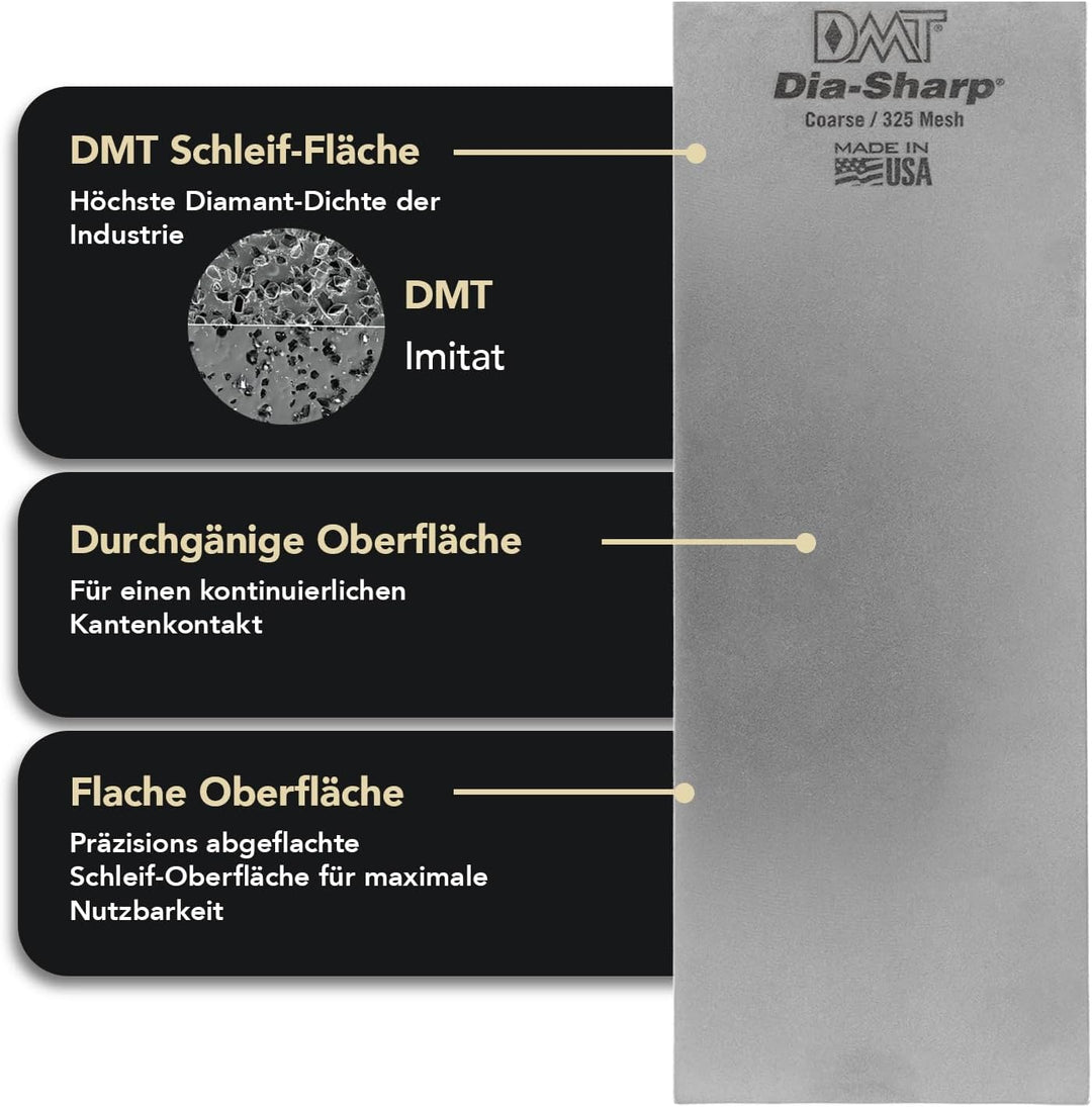 DMT Dia-Sharp Schärfblock, durchgehende Diamantbeschichtung, grob, 20,3 cm / 8 Zoll, D8C