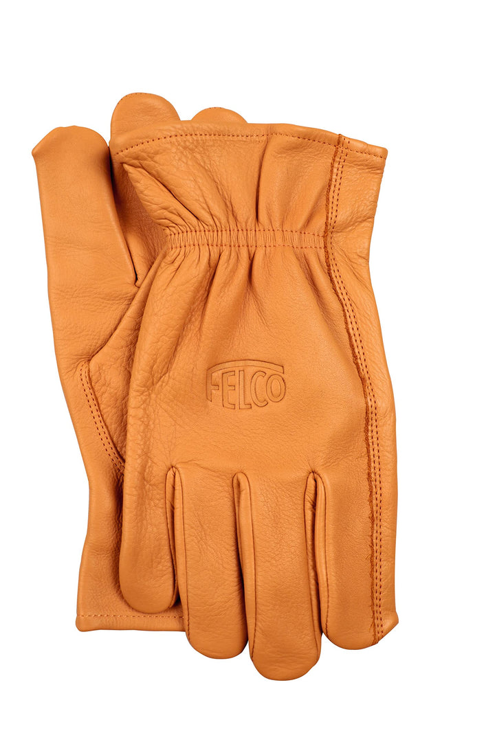FELCO Handschuhe aus Echtleder (Grösse XL, durchstossfestes Rindsleder, Gartenhandschuhe für schwere
