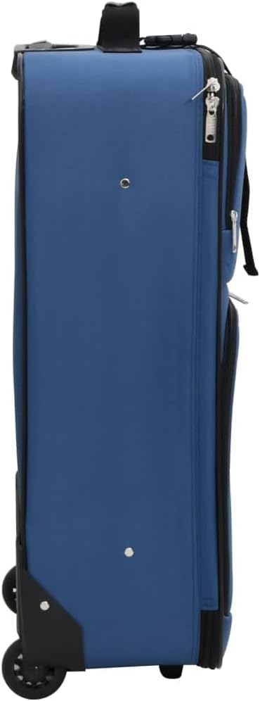 vidaXL Reisekoffer Set 5-TLG., Kofferset mit 3 Rollkoffern Reisetasche Kulturtasche, Hartschalenkoff