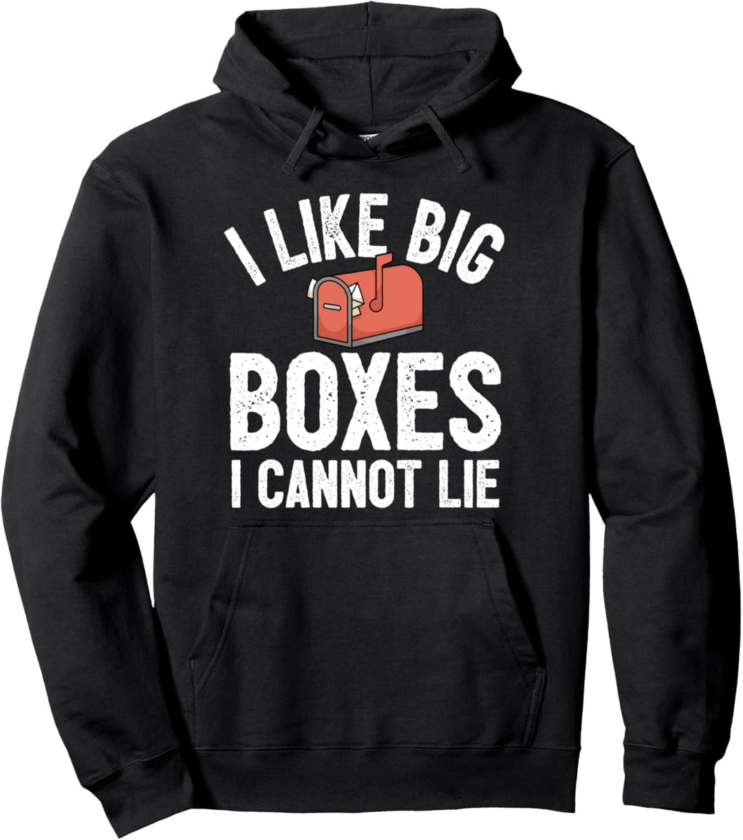 Lustiger Postbote Briefträger Post I Grosser Briefkasten Pullover Hoodie