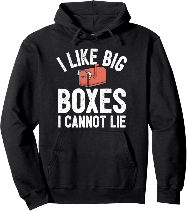 Lustiger Postbote Briefträger Post I Grosser Briefkasten Pullover Hoodie