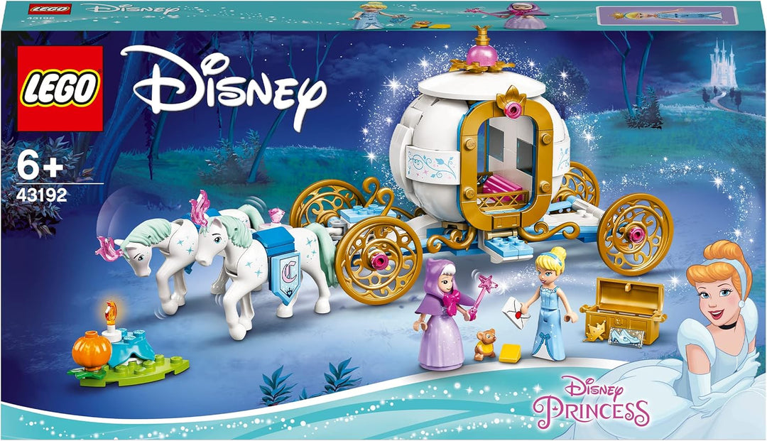 LEGO 43192 Disney Princess Cinderellas königliche Kutsche Single, Single