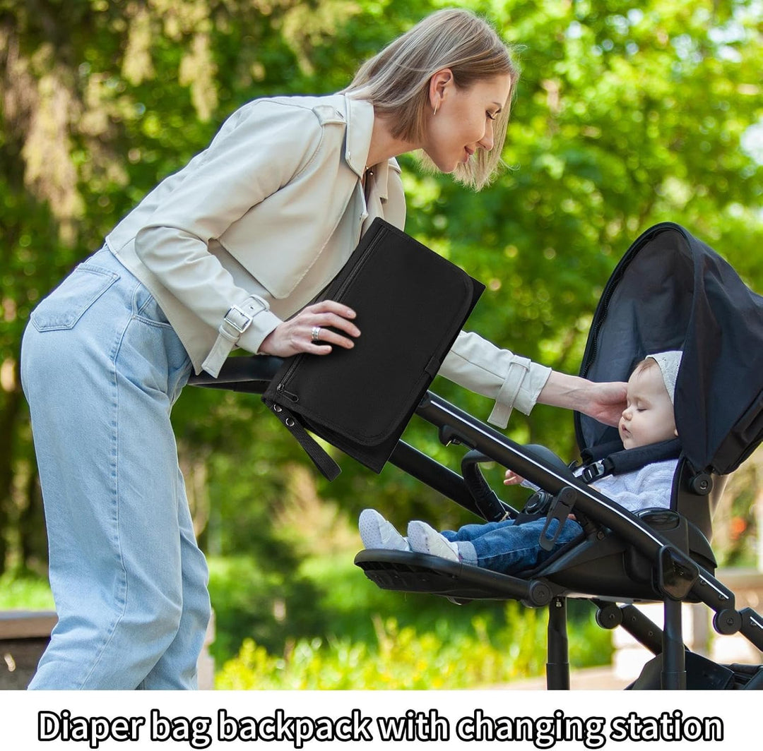 Wickelhandtasche Für Mama,Grosses Fassungsvermögen Und Wasserdicht - Wickelhandtasche Kinderwagen Ta